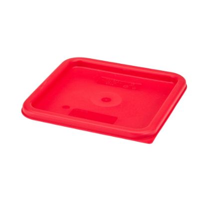 Picture of Cambro CamSquare Lids For 6-8 Qt Storage Containers, Winter Rose, Pack Of 6 Lids