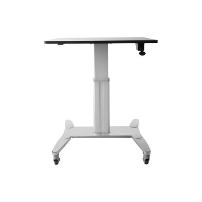 Picture of StarTech.com 28inW Mobile Sit-Stand Workstation, Silver