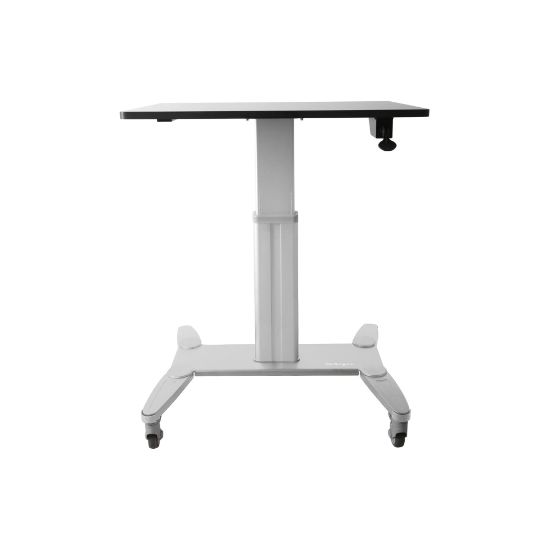 Picture of StarTech.com 28inW Mobile Sit-Stand Workstation, Silver