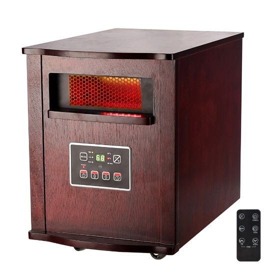 Picture of Optimus Infrared Quartz Heater With Remote, 14-1/2in x 21in