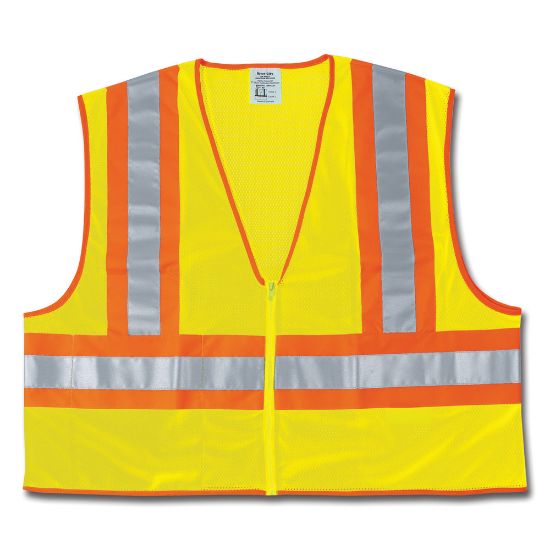 Picture of Luminator Class II Safety Vests, 2X-Large, Lime