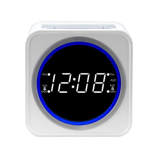 Picture of Nelsonic FM Clock Radio, White