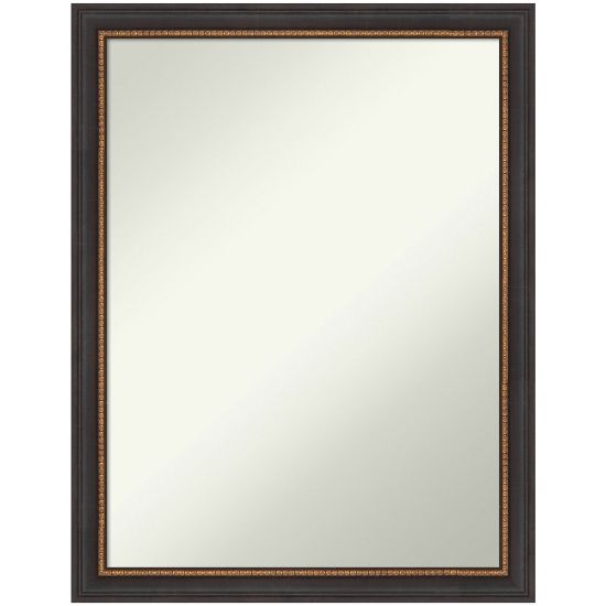 Picture of Amanti Art Non-Beveled Rectangle Framed Bathroom Wall Mirror, 26-1/2in x 20-1/2in, Ashton Black