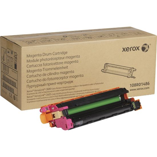 Picture of Xerox VersaLink C600/C605 Drum Cartridge - Laser Print Technology - 40000 Pages - 1 Each - Magenta