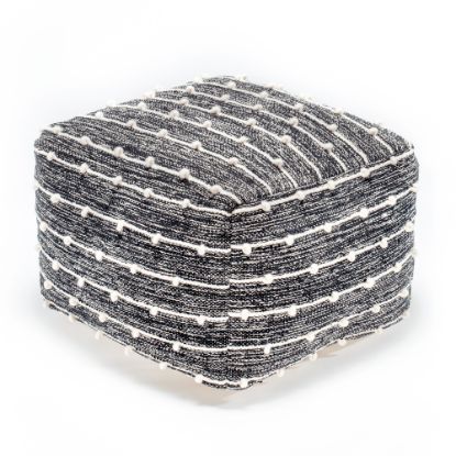 Picture of Anji Mountain Betty Boop Pouf Ottoman, Black/Ivory