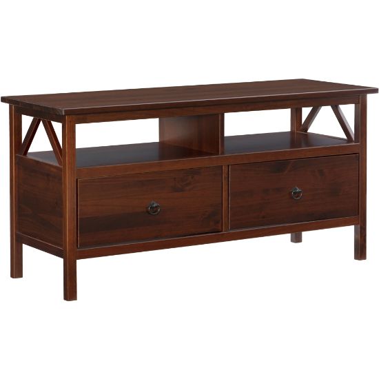 Picture of Linon Home Decor Products Rockport TV Stand, Antique Tobacco