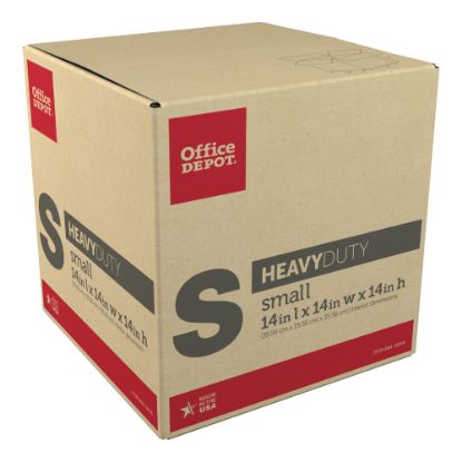 Picture of Office Depot Brand Heavy-Duty Corrugated Moving Box, 14inH x 14inW x 14inD, Kraft