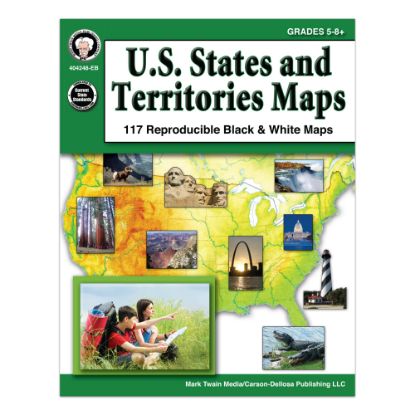 Picture of Mark Twain Media U.S. States And Territories Maps, Grades 5-8