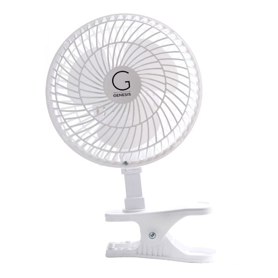 Picture of Genesis 6in Max Breeze Clip Fan With Tabletop Base, White