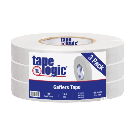 Picture of Tape Logic Gaffers Tape, 1in x 60 Yd., 11 Mil, White, Case Of 3 Rolls