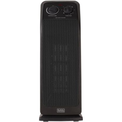 Picture of Black+Decker BHTC571 1500W Desktop Ceramic Tower Heater, Black