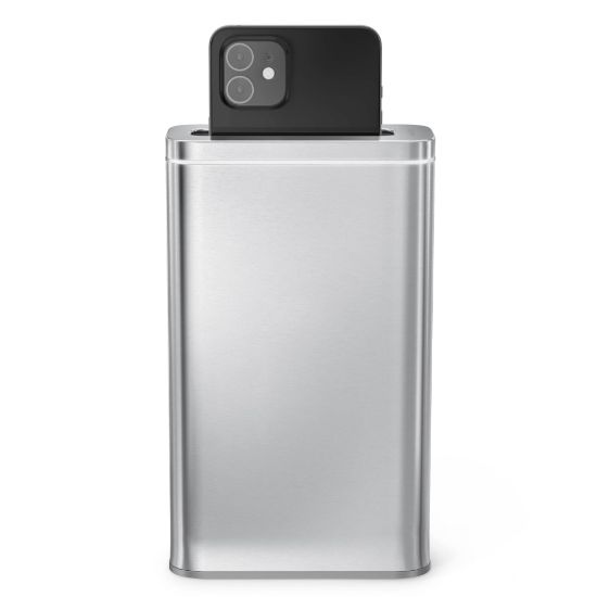 Picture of simplehuman Cleanstation Phone Sanitizer With UV-C Light, 7-5/8inH x 4-1/2inW x 2inD, Brushed Stainless Steel