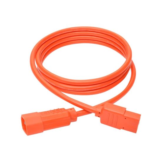 Picture of Eaton Tripp Lite Series PDU Power Cord, C13 to C14 - 10A, 250V, 18 AWG, 6 ft. (1.83 m), Orange - Power extension cable - IEC 60320 C14 to power IEC 60320 C13 - AC 100-250 V - 10 A - 6 ft - orange