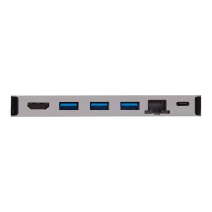 Picture of Eaton Tripp Lite Series USB C Docking Station USB Hub 4k w/ HDMI, Gbe Gigabit Ethernet, SD Card Reader, PD Charging - Docking station - USB-C 3.1 / Thunderbolt 3 - HDMI - 1GbE