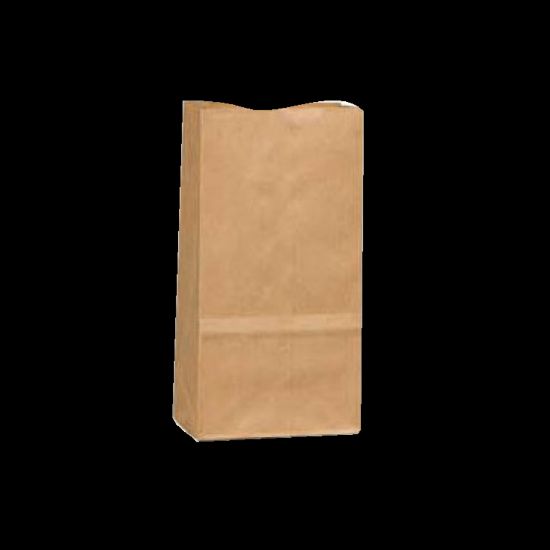 Picture of Duro Bag General Paper Bags, 2#, 7 7/8in x 4 5/16in x 2 7/16in, 30 Lb Base Weight, 40% Recycled, Brown Kraft, Bundle Of 500