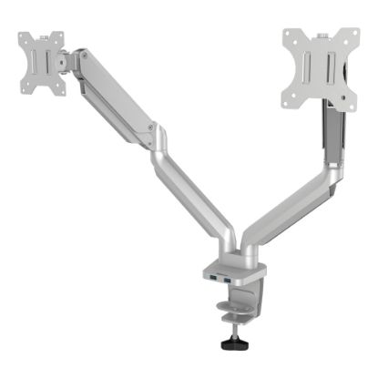 Picture of Fellowes Platinum Series Dual Flat-Panel Monitor Arms, Silver