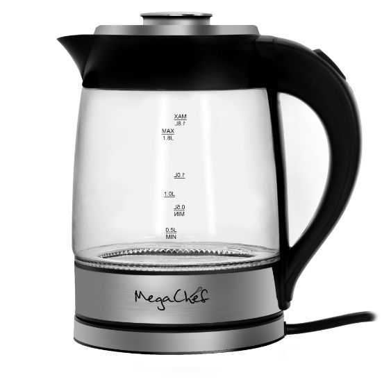 Picture of MegaChef 995111762M 1.8-Liter Electric Tea Kettle, Clear