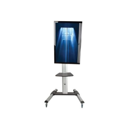 Picture of Eaton Tripp Lite Series Rolling TV/Monitor Cart - for Flat/Curved 32in to 70in TVs and Monitors - Cart - for LCD display - aluminum, steel - black, silver - screen size: 32in-70in - floor-standing