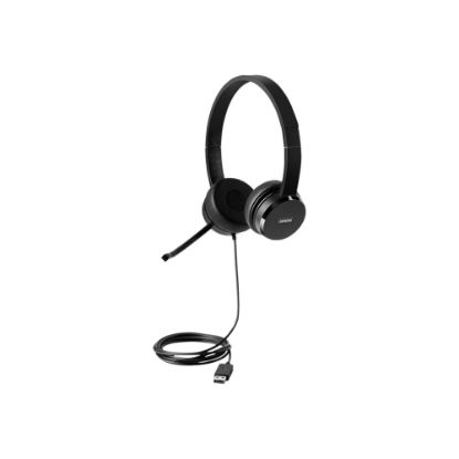 Picture of Lenovo 100 Headset - Stereo - USB - Wired - Over-the-head - Binaural