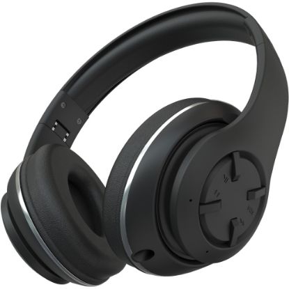 Picture of Compucessory Foldable Wireless Headset with Mic - Stereo - Wireless - Binaural - Black