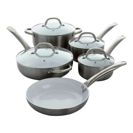 Picture of Oster Cookware Set, Montecielo 9-Piece, Titanium