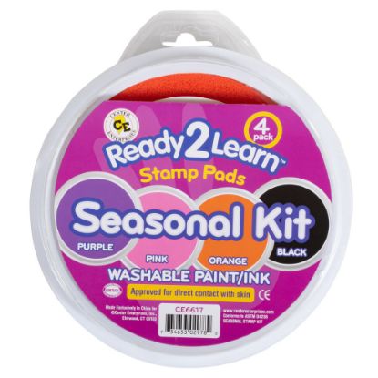 Picture of Ready 2 Learn Jumbo Circular Washable Stamp Pads, Seasonal, Set Of 4