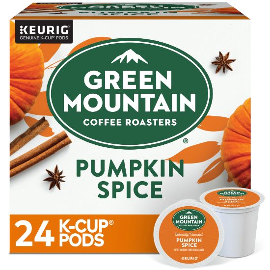 Picture of Green Mountain Coffee Single-Serve Coffee K-Cup Pods, Pumpkin Spice, Carton Of 24