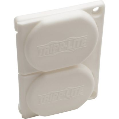 Picture of Tripp Lite Safe-IT Replacement Outlet Covers for Hospital Medical Power Strips Antimicrobial - Supports Power Strip - Lockable - Plastic - White