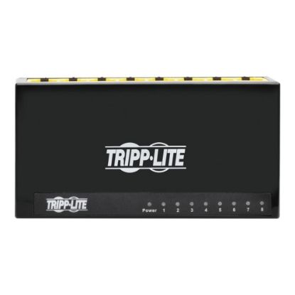 Picture of Tripp Lite 8-Port Gigabit Ethernet Switch Desktop RJ45 Unmanaged Switch - Switch - unmanaged - 8 x 10/100/1000 - desktop - AC 100 - 240 V