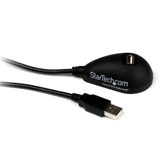 Picture of StarTech.com Desktop USB Extension Cable - Extend a USB port from the back of your computer to your desktop - 5 ft usb a to a extension cable - 5ft usb a male to a female cable - 5ft usb 2.0 extension cord