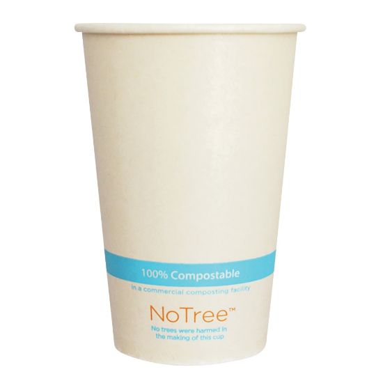 Picture of World Centric NoTree Paper Cold Cups, 16 Oz, Natural, Pack Of 1,000 Cups