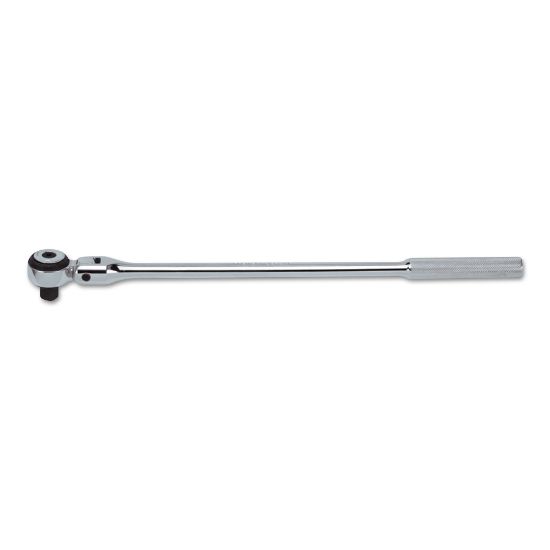 Picture of Round Flex-Head Ratchet Handles, 1/2 in Dr., 17 3/32 in, Full Polish