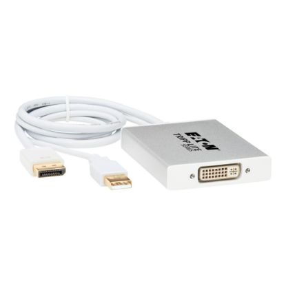 Picture of Tripp Lite 6in DisplayPort to DVI Active Video Adapter Dual Link 2560x1600 - DisplayPort/DVI/USB for Projector, TV, Monitor, Video Device, Notebook, Graphics Card