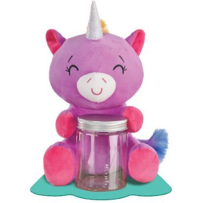 Picture of Amscan Plush Unicorn With Jar Balloon Weights, 9-15/16inH, Purple, Pack Of 2 Weights