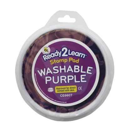 Picture of Ready 2 Learn Jumbo Washable Stamp Pad, Purple, Pack of 6