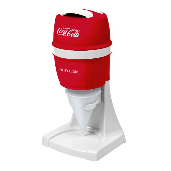 Picture of Coca-Cola CKESHVICE2CR Electric Shaved Ice & Snow Cone Maker, 6-1/4in x 12-15/16in, Red