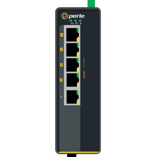 Picture of Perle IDS-105GPP-M2ST05-XT - Industrial Ethernet Switch with Power Over Ethernet - 6 Ports - 10/100/1000Base-T, 1000Base-LX - 2 Layer Supported - Rail-mountable, Wall Mountable, Panel-mountable - 5 Year Limited Warranty