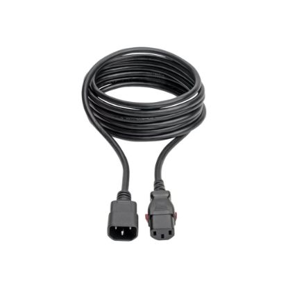 Picture of Eaton Tripp Lite Series Power Extension Cord, Locking C13 to C14 PDU Style - 10A, 250V, 18 AWG, 10 ft. (3.05 m) - Power extension cable - IEC 60320 C14 to power IEC 60320 C13 locking - AC 100-250 V - 10 A - 10 ft - black