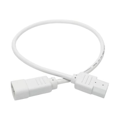 Picture of Eaton Tripp Lite Series PDU Power Cord, C13 to C14 - 10A, 250V, 18 AWG, 2 ft. (0.61 m), White - Power extension cable - IEC 60320 C14 to power IEC 60320 C13 - AC 100-250 V - 10 A - 2 ft - white