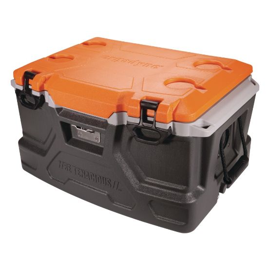 Picture of Ergodyne Chill-Its 5171 48-Qt Industrial Hard-Sided Cooler, 25-15/16inH x 13-5/8inW x 17-5/8inD, Orange/Gray