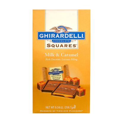 Picture of Ghirardelli Chocolate Squares, Milk Chocolate And Caramel, 9.04 Oz, Pack Of 2 Bags