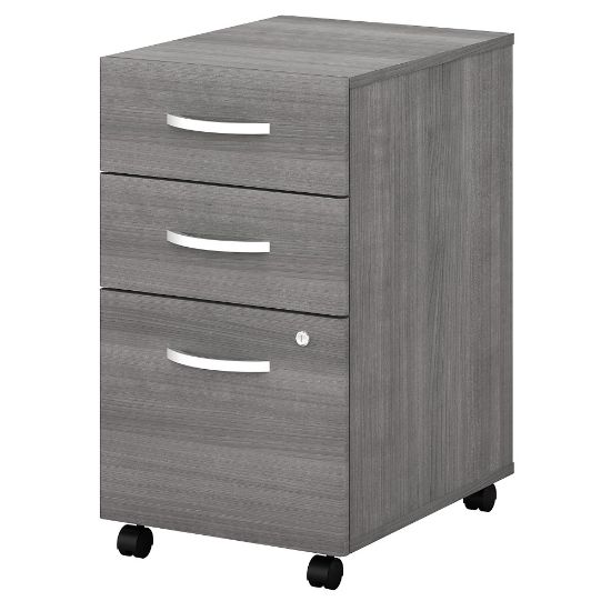 Picture of Bush Business Furniture Studio C 20-1/6inD Vertical 3-Drawer Mobile File Cabinet, Platinum Gray, Delivery