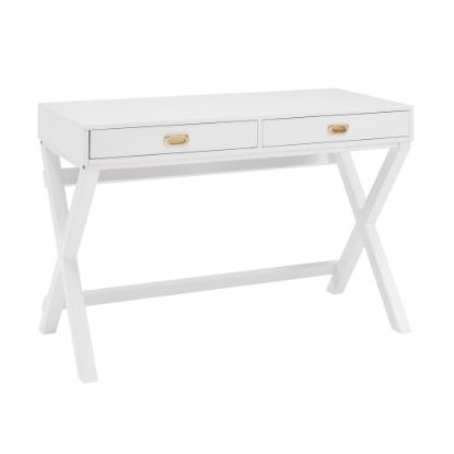 Picture of Linon Ari 44inW Home Office Writing Desk, White