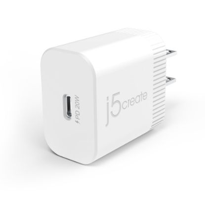 Picture of j5create 20W PD USB-C Wall Charger, White, JUP1420