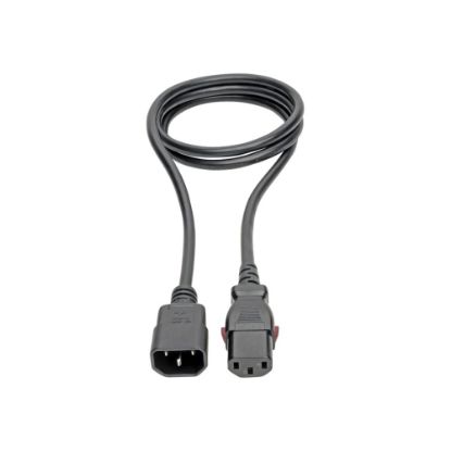 Picture of Eaton Tripp Lite Series Power Extension Cord, Locking C13 to C14 PDU Style - 10A, 250V, 18 AWG, 4 ft. (1.22 m) - Power extension cable - power IEC 60320 C13 locking to IEC 60320 C14 - AC 100-250 V - 10 A - 4 ft - black