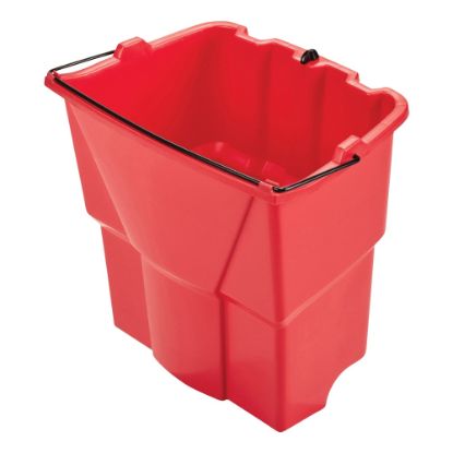 Picture of Rubbermaid WaveBrake 2.0 Plastic Dirty Water Bucket, 18 Qt, Red