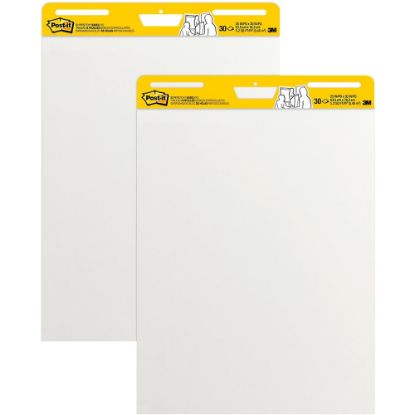 Picture of Post-it Super Sticky Easel Pads, 25in x 30in, 2 Pads, 30 Sheets/Pad, Back to School for Classrooms, White