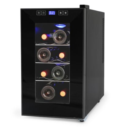 Picture of Black+Decker Thermoelectric Wine Cellar, 8-Bottle Capacity, Clear/Black