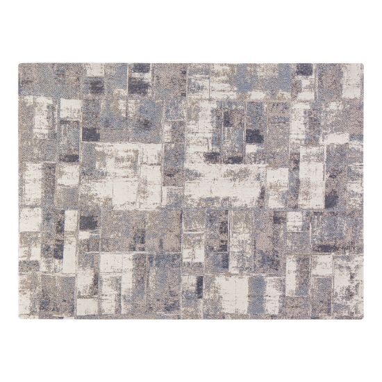 Picture of Anji Mountain Aarhus Rug'd Chair Mat, 1/4inH x 36inW x 48inD, Beige/Brown/Gray