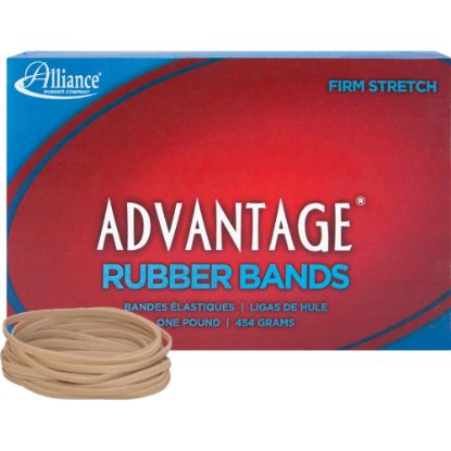 Picture of Alliance Rubber Advantage Rubber Bands In 1-Lb Box, #33, 3 1/2in x 1/8in, Box Of 600